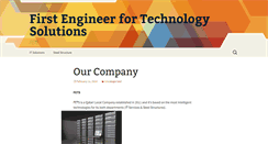 Desktop Screenshot of first-eng.com